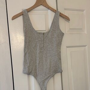 Abercrombie & Fitch Light Gray Bodysuit